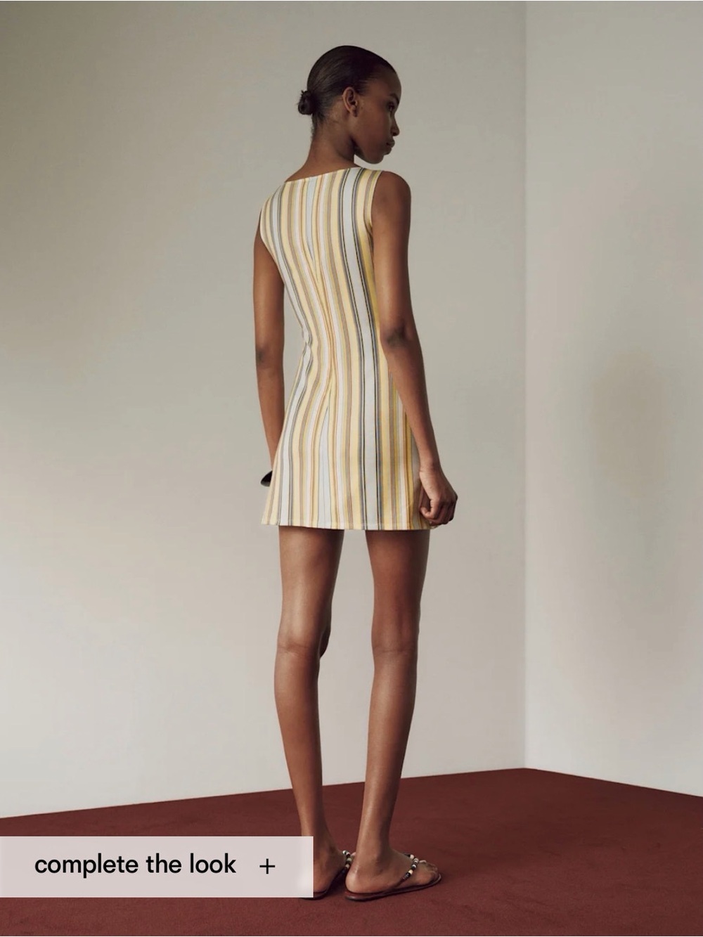 Reformation Nataly Knit Dress in Capri Stripe - Picture 6 of 7